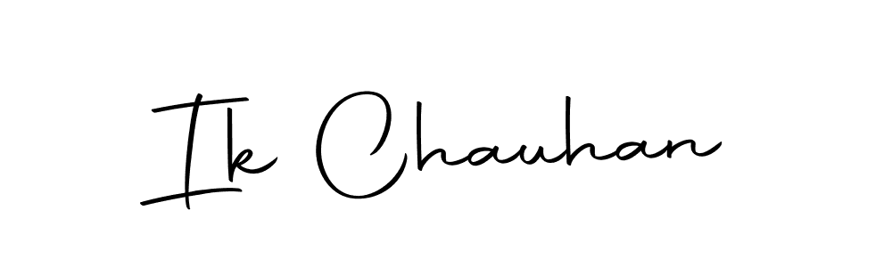 if you are searching for the best signature style for your name Ik Chauhan. so please give up your signature search. here we have designed multiple signature styles  using Autography-DOLnW. Ik Chauhan signature style 10 images and pictures png
