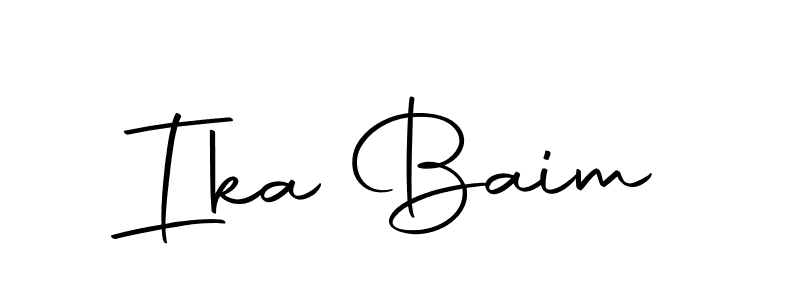 if you are searching for the best signature style for your name Ika Baim. so please give up your signature search. here we have designed multiple signature styles  using Autography-DOLnW. Ika Baim signature style 10 images and pictures png