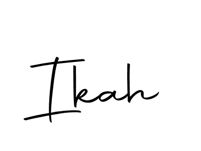 You should practise on your own different ways (Autography-DOLnW) to write your name (Ikah) in signature. don't let someone else do it for you. Ikah signature style 10 images and pictures png