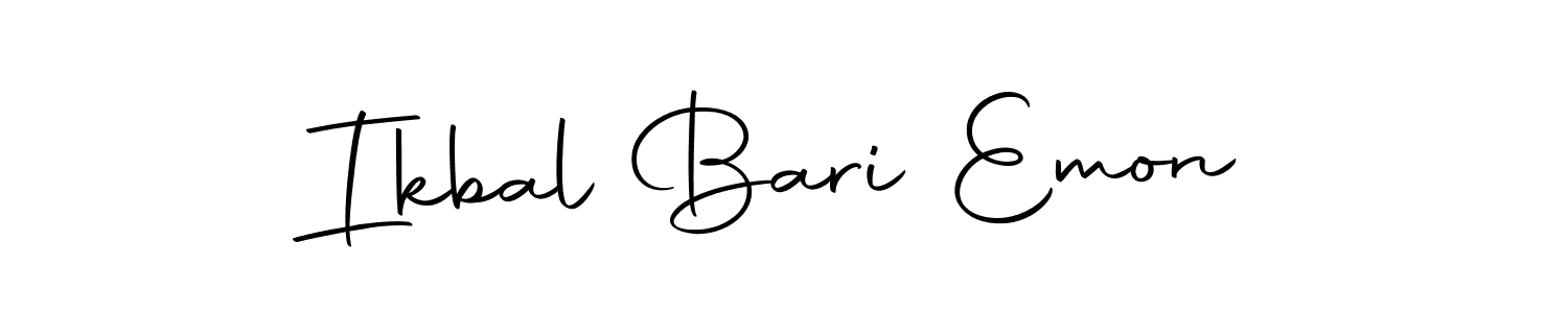 You should practise on your own different ways (Autography-DOLnW) to write your name (Ikbal Bari Emon) in signature. don't let someone else do it for you. Ikbal Bari Emon signature style 10 images and pictures png
