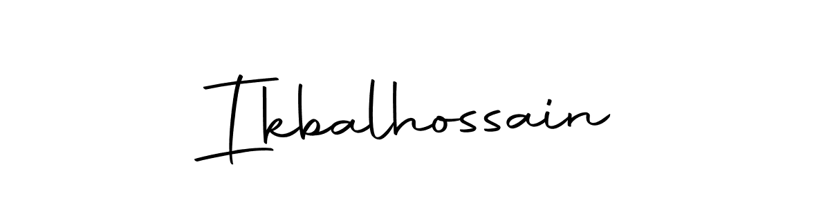 Design your own signature with our free online signature maker. With this signature software, you can create a handwritten (Autography-DOLnW) signature for name Ikbalhossain. Ikbalhossain signature style 10 images and pictures png