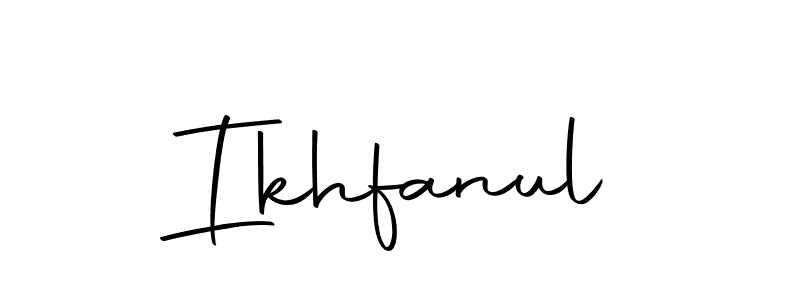 The best way (Autography-DOLnW) to make a short signature is to pick only two or three words in your name. The name Ikhfanul include a total of six letters. For converting this name. Ikhfanul signature style 10 images and pictures png