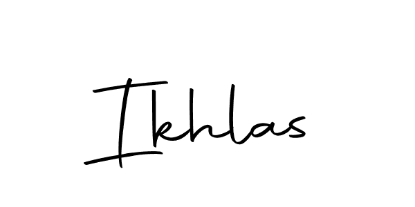 Also we have Ikhlas name is the best signature style. Create professional handwritten signature collection using Autography-DOLnW autograph style. Ikhlas signature style 10 images and pictures png