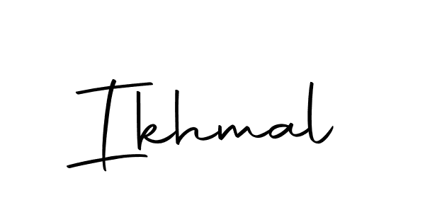 Use a signature maker to create a handwritten signature online. With this signature software, you can design (Autography-DOLnW) your own signature for name Ikhmal. Ikhmal signature style 10 images and pictures png