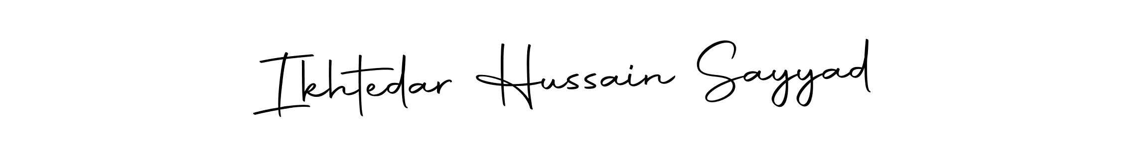Make a beautiful signature design for name Ikhtedar Hussain Sayyad. Use this online signature maker to create a handwritten signature for free. Ikhtedar Hussain Sayyad signature style 10 images and pictures png