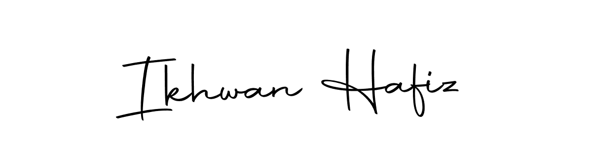 Create a beautiful signature design for name Ikhwan Hafiz. With this signature (Autography-DOLnW) fonts, you can make a handwritten signature for free. Ikhwan Hafiz signature style 10 images and pictures png