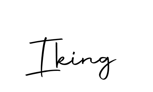 Iking stylish signature style. Best Handwritten Sign (Autography-DOLnW) for my name. Handwritten Signature Collection Ideas for my name Iking. Iking signature style 10 images and pictures png