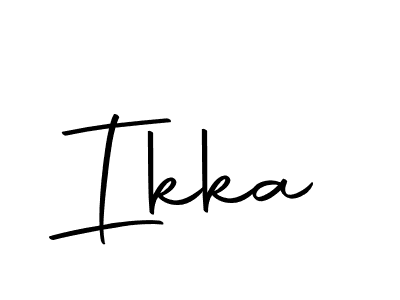 You should practise on your own different ways (Autography-DOLnW) to write your name (Ikka) in signature. don't let someone else do it for you. Ikka signature style 10 images and pictures png