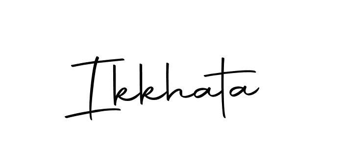 Create a beautiful signature design for name Ikkhata. With this signature (Autography-DOLnW) fonts, you can make a handwritten signature for free. Ikkhata signature style 10 images and pictures png