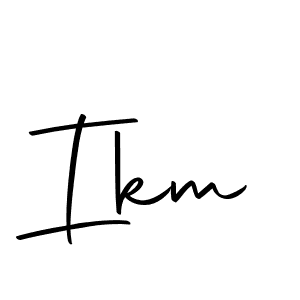 Use a signature maker to create a handwritten signature online. With this signature software, you can design (Autography-DOLnW) your own signature for name Ikm. Ikm signature style 10 images and pictures png