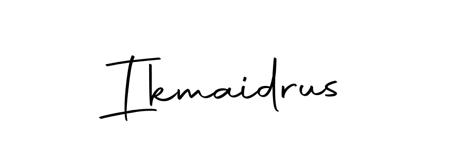 How to make Ikmaidrus signature? Autography-DOLnW is a professional autograph style. Create handwritten signature for Ikmaidrus name. Ikmaidrus signature style 10 images and pictures png