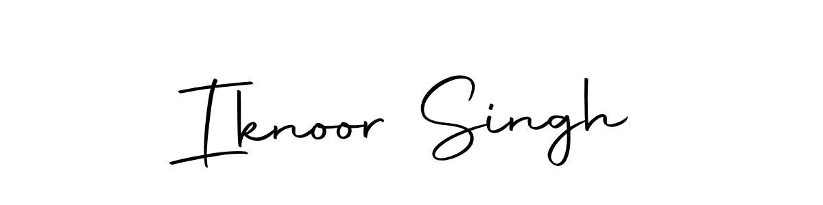 Create a beautiful signature design for name Iknoor Singh. With this signature (Autography-DOLnW) fonts, you can make a handwritten signature for free. Iknoor Singh signature style 10 images and pictures png