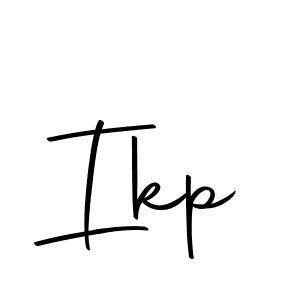You should practise on your own different ways (Autography-DOLnW) to write your name (Ikp) in signature. don't let someone else do it for you. Ikp signature style 10 images and pictures png