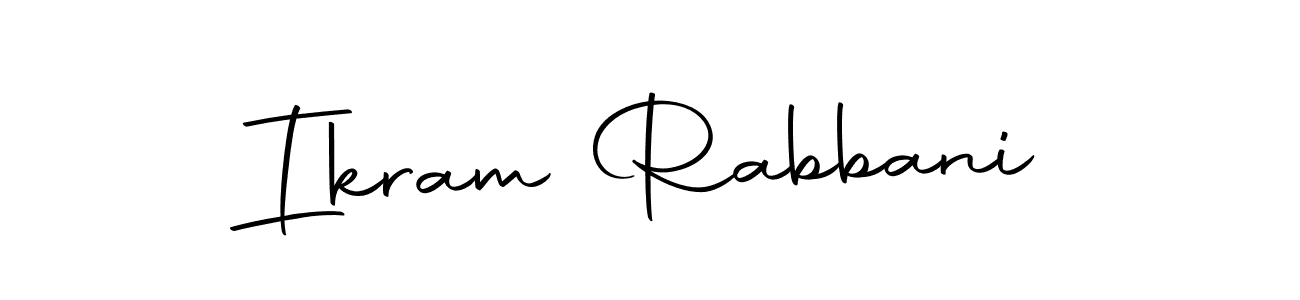 Make a beautiful signature design for name Ikram Rabbani. With this signature (Autography-DOLnW) style, you can create a handwritten signature for free. Ikram Rabbani signature style 10 images and pictures png