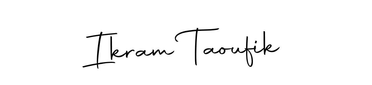 Make a beautiful signature design for name Ikram Taoufik. Use this online signature maker to create a handwritten signature for free. Ikram Taoufik signature style 10 images and pictures png