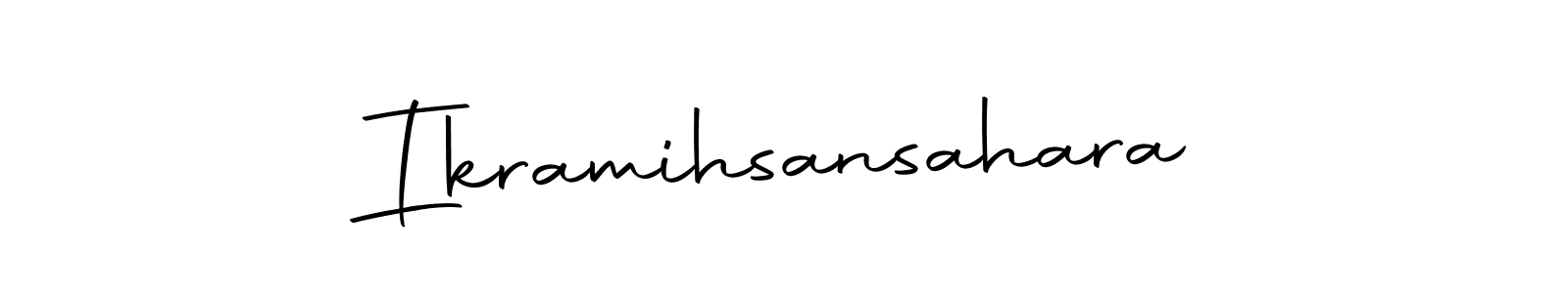 Autography-DOLnW is a professional signature style that is perfect for those who want to add a touch of class to their signature. It is also a great choice for those who want to make their signature more unique. Get Ikramihsansahara name to fancy signature for free. Ikramihsansahara signature style 10 images and pictures png