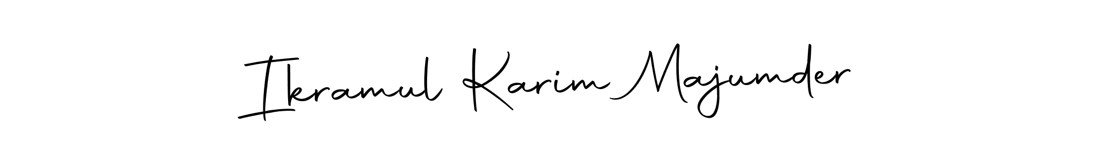 Create a beautiful signature design for name Ikramul Karim Majumder. With this signature (Autography-DOLnW) fonts, you can make a handwritten signature for free. Ikramul Karim Majumder signature style 10 images and pictures png