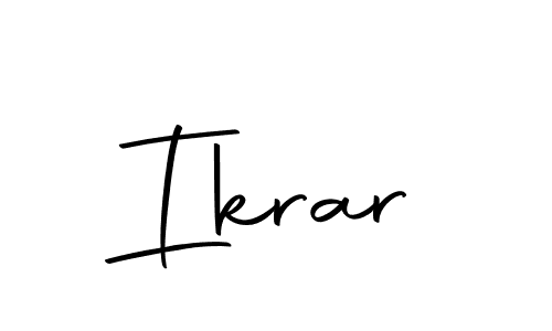 How to make Ikrar signature? Autography-DOLnW is a professional autograph style. Create handwritten signature for Ikrar name. Ikrar signature style 10 images and pictures png