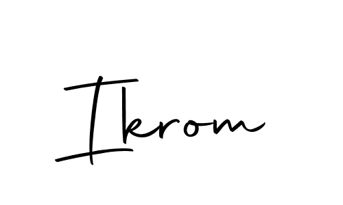 Create a beautiful signature design for name Ikrom. With this signature (Autography-DOLnW) fonts, you can make a handwritten signature for free. Ikrom signature style 10 images and pictures png