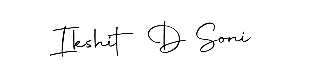 How to make Ikshit D Soni signature? Autography-DOLnW is a professional autograph style. Create handwritten signature for Ikshit D Soni name. Ikshit D Soni signature style 10 images and pictures png