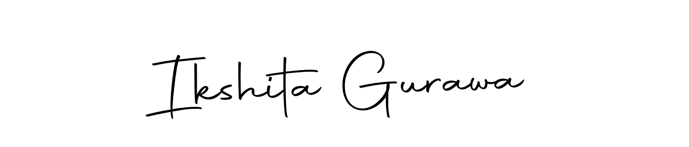 Ikshita Gurawa stylish signature style. Best Handwritten Sign (Autography-DOLnW) for my name. Handwritten Signature Collection Ideas for my name Ikshita Gurawa. Ikshita Gurawa signature style 10 images and pictures png