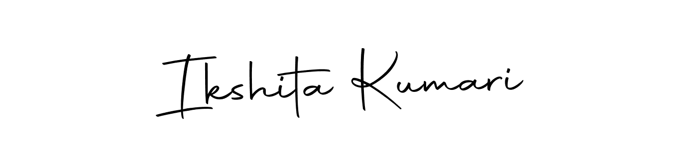 Create a beautiful signature design for name Ikshita Kumari. With this signature (Autography-DOLnW) fonts, you can make a handwritten signature for free. Ikshita Kumari signature style 10 images and pictures png