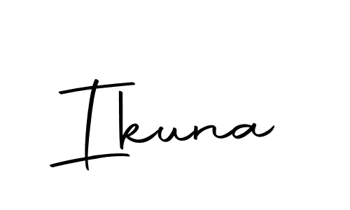 Design your own signature with our free online signature maker. With this signature software, you can create a handwritten (Autography-DOLnW) signature for name Ikuna. Ikuna signature style 10 images and pictures png