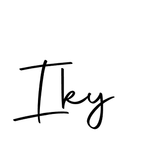 Make a beautiful signature design for name Iky. With this signature (Autography-DOLnW) style, you can create a handwritten signature for free. Iky signature style 10 images and pictures png