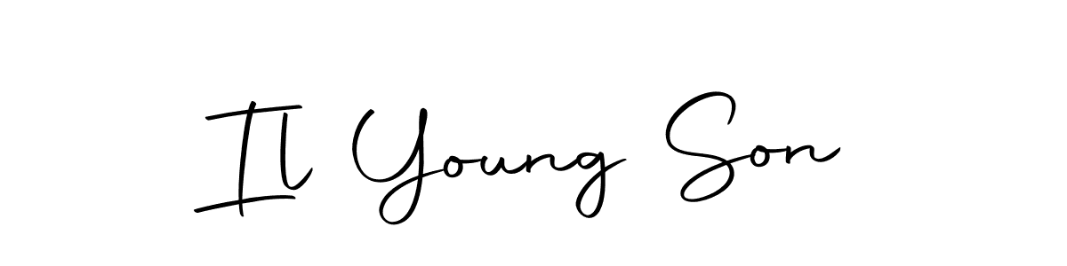 This is the best signature style for the Il Young Son name. Also you like these signature font (Autography-DOLnW). Mix name signature. Il Young Son signature style 10 images and pictures png