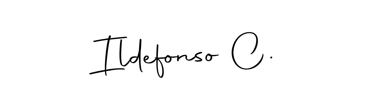 This is the best signature style for the Ildefonso C. name. Also you like these signature font (Autography-DOLnW). Mix name signature. Ildefonso C. signature style 10 images and pictures png