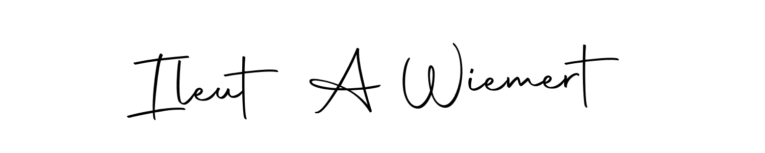 if you are searching for the best signature style for your name Ileut A Wiemert. so please give up your signature search. here we have designed multiple signature styles  using Autography-DOLnW. Ileut A Wiemert signature style 10 images and pictures png