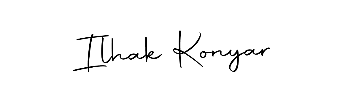 if you are searching for the best signature style for your name Ilhak Konyar. so please give up your signature search. here we have designed multiple signature styles  using Autography-DOLnW. Ilhak Konyar signature style 10 images and pictures png