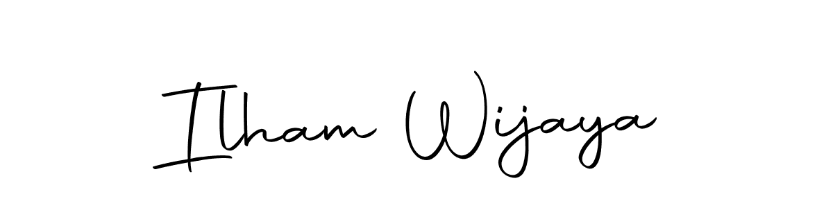 if you are searching for the best signature style for your name Ilham Wijaya. so please give up your signature search. here we have designed multiple signature styles  using Autography-DOLnW. Ilham Wijaya signature style 10 images and pictures png