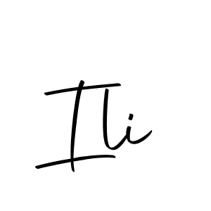 Create a beautiful signature design for name Ili. With this signature (Autography-DOLnW) fonts, you can make a handwritten signature for free. Ili signature style 10 images and pictures png