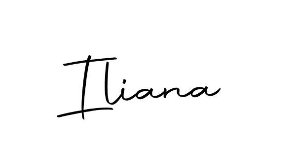 Make a beautiful signature design for name Iliana. With this signature (Autography-DOLnW) style, you can create a handwritten signature for free. Iliana signature style 10 images and pictures png