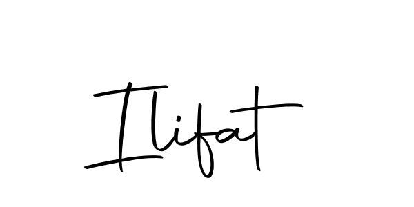 Design your own signature with our free online signature maker. With this signature software, you can create a handwritten (Autography-DOLnW) signature for name Ilifat. Ilifat signature style 10 images and pictures png