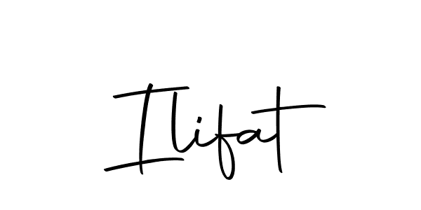 Design your own signature with our free online signature maker. With this signature software, you can create a handwritten (Autography-DOLnW) signature for name Ilifat. Ilifat signature style 10 images and pictures png