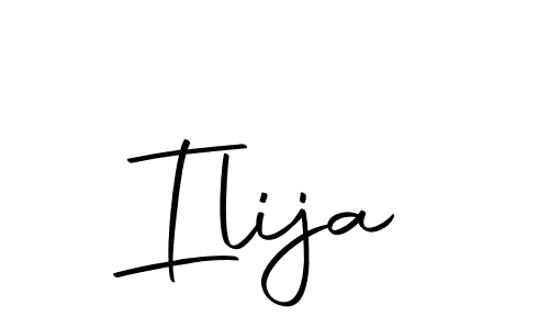 Make a beautiful signature design for name Ilija. With this signature (Autography-DOLnW) style, you can create a handwritten signature for free. Ilija signature style 10 images and pictures png