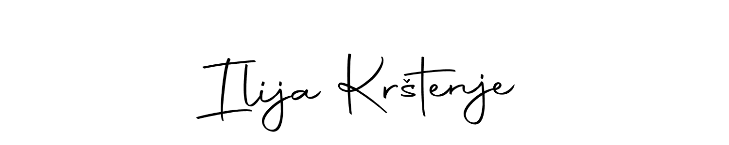 The best way (Autography-DOLnW) to make a short signature is to pick only two or three words in your name. The name Ilija Krštenje include a total of six letters. For converting this name. Ilija Krštenje signature style 10 images and pictures png