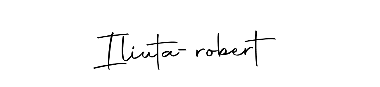 Make a beautiful signature design for name Iliuta-robert. With this signature (Autography-DOLnW) style, you can create a handwritten signature for free. Iliuta-robert signature style 10 images and pictures png