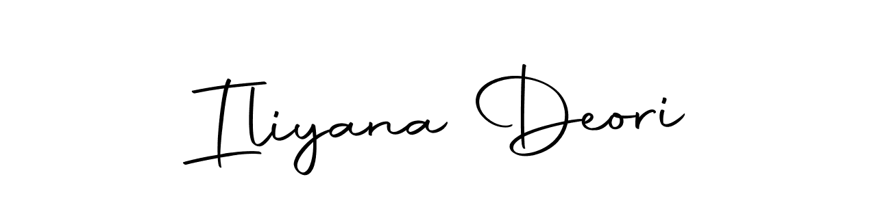 Make a beautiful signature design for name Iliyana Deori. With this signature (Autography-DOLnW) style, you can create a handwritten signature for free. Iliyana Deori signature style 10 images and pictures png