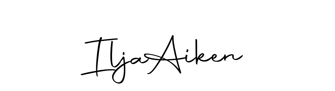 Design your own signature with our free online signature maker. With this signature software, you can create a handwritten (Autography-DOLnW) signature for name Ilja  Aiken. Ilja  Aiken signature style 10 images and pictures png