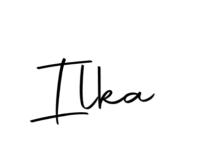 Create a beautiful signature design for name Ilka. With this signature (Autography-DOLnW) fonts, you can make a handwritten signature for free. Ilka signature style 10 images and pictures png
