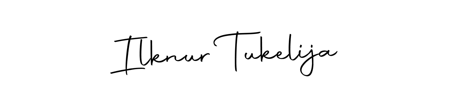 You should practise on your own different ways (Autography-DOLnW) to write your name (Ilknur Tukelija) in signature. don't let someone else do it for you. Ilknur Tukelija signature style 10 images and pictures png