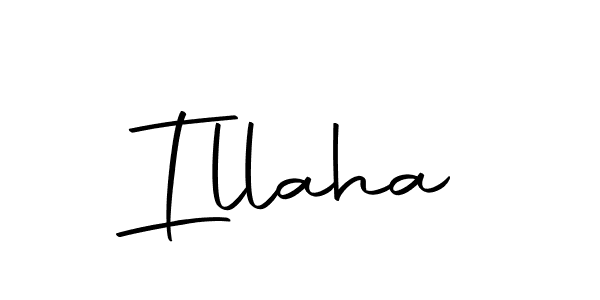 Design your own signature with our free online signature maker. With this signature software, you can create a handwritten (Autography-DOLnW) signature for name Illaha. Illaha signature style 10 images and pictures png