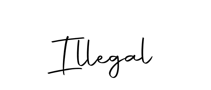 Make a beautiful signature design for name Illegal. With this signature (Autography-DOLnW) style, you can create a handwritten signature for free. Illegal signature style 10 images and pictures png