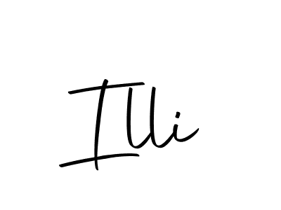 How to make Illi signature? Autography-DOLnW is a professional autograph style. Create handwritten signature for Illi name. Illi signature style 10 images and pictures png