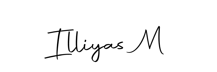 Design your own signature with our free online signature maker. With this signature software, you can create a handwritten (Autography-DOLnW) signature for name Illiyas M. Illiyas M signature style 10 images and pictures png