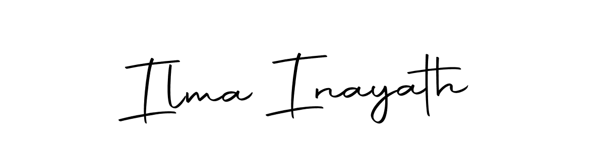 Create a beautiful signature design for name Ilma Inayath. With this signature (Autography-DOLnW) fonts, you can make a handwritten signature for free. Ilma Inayath signature style 10 images and pictures png