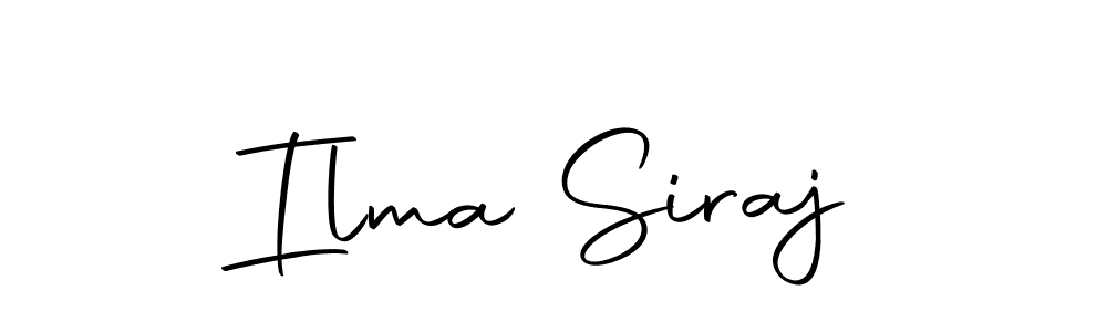 Make a beautiful signature design for name Ilma Siraj. Use this online signature maker to create a handwritten signature for free. Ilma Siraj signature style 10 images and pictures png